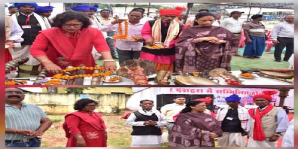 बस्तर दशहरा में शामिल हाेने 12 परगना के देवी-देवताओं को विधायक ने किया रवाना