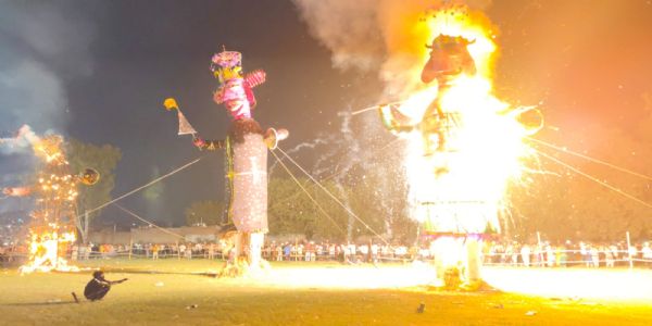 जींद : विजय दशमी का पर्व श्रद्धा व धूमधाम से मनाया गया