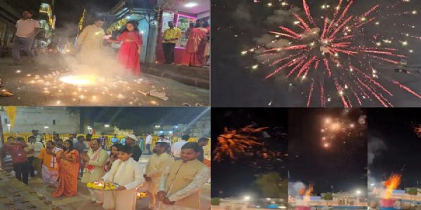 मप्र में दीपावली की धूम, घर-घर हुआ लक्ष्मी पूजन, आतिशबाजी से रंग-बिरंगी रोशनी में नहाया आसमान