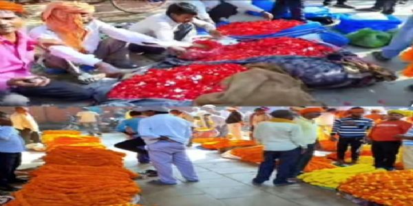 वाराणसी में फूल विक्रेताओं के चेहरे पर लौटी मुस्कान, लाखों का हुआ कारोबार
