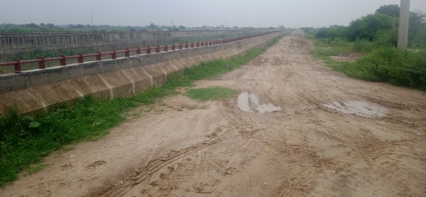 गांव बराही के निकट निर्माणाधीन उत्तरी बाइपास।