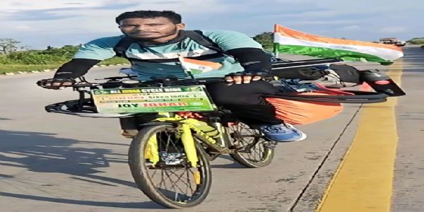 अमृत किस्कू का पर्यावरण जागरूकता संदेश के साथ 2 साल 1 महीने की साइकिल यात्रा समाप्त