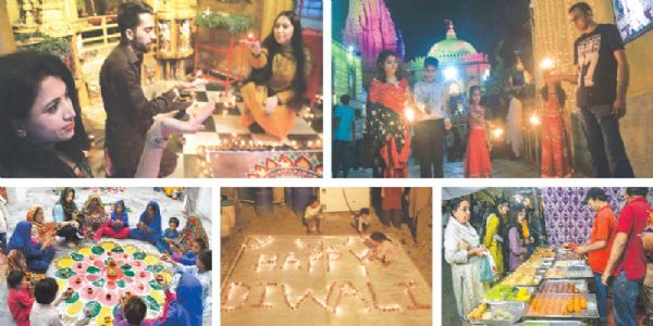 पाकिस्तान के कई शहरों में धूमधाम से मनी दिवाली, नेताओं ने दी शुभकामनाएं