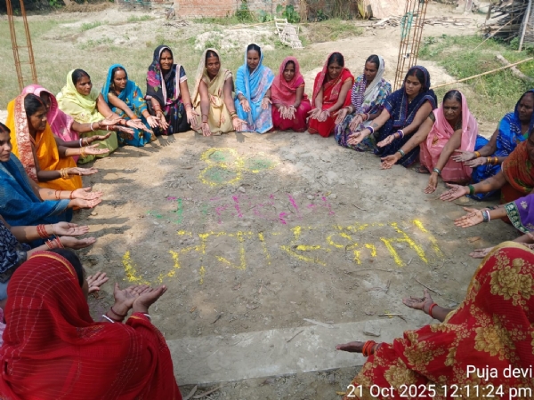 जीविका दीदियों ने मतदाता शपथ दिलाई