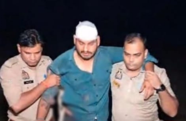 दरोगा की पिस्टल छीनकर भाग रहा हत्यारोपी मुठभेड़ में घायल, दीपावली की रात को गोली मारकर की थी दोस्त की हत्या
