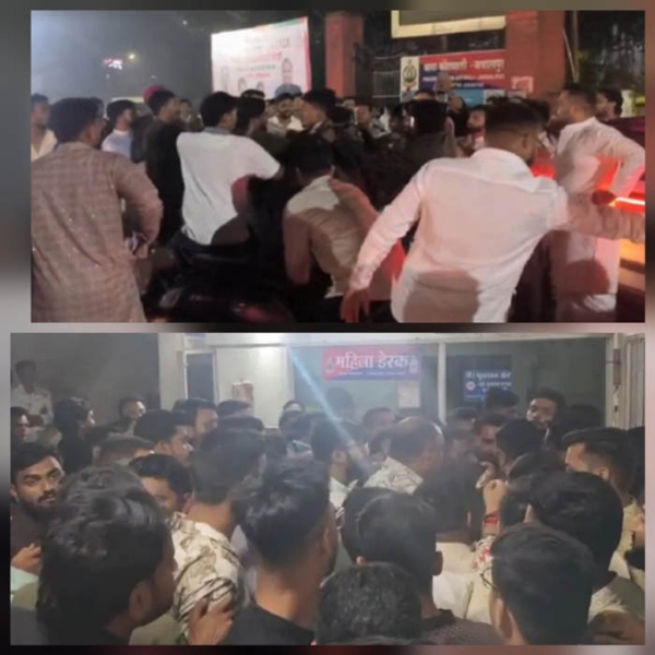 दिपावली की देर रात युवकों के 2 गुटों के बीच जमकर हुई मारपीट