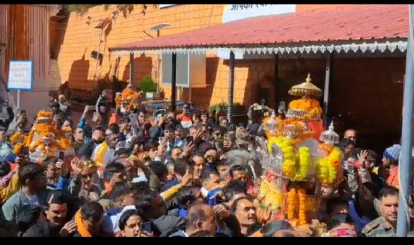 गंगा जी की उत्सव डोली अपने मायके मुखवा के लिए हुई रवाना