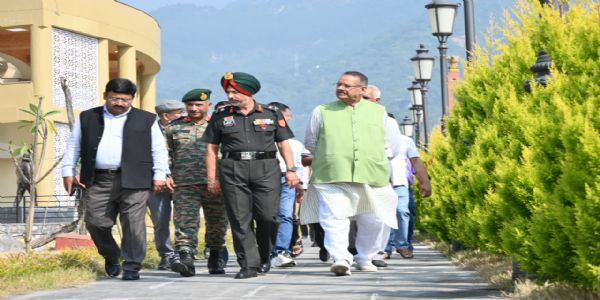 सैनिक कल्याण मंत्री ने किया सैन्यधाम का निरीक्षण,समय से पूरा करने के दिये निर्देश