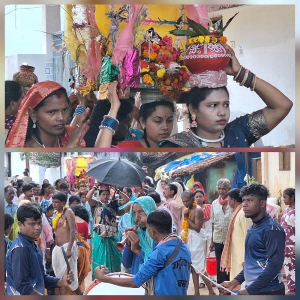 गौरा गौरी विवाह के आयाेजन में दूसरे दिन हुआ विसर्जन