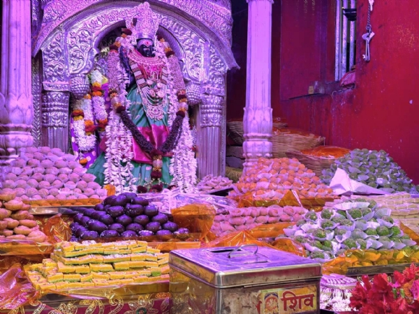 शक्तिपीठ विशालाक्षी के दरबार में अन्नकूट श्रृंगार