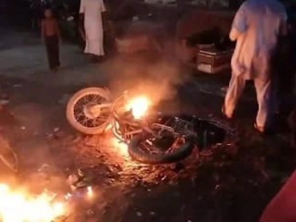 स्मार्ट मीटर से घर में लगी आग, दो लाख का नुकसान