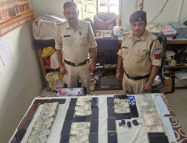 छतरपुर पुलिस की बड़ी कार्रवाई, देरी रोड के हाई-प्रोफाइल जुआ फड़ पर छापा