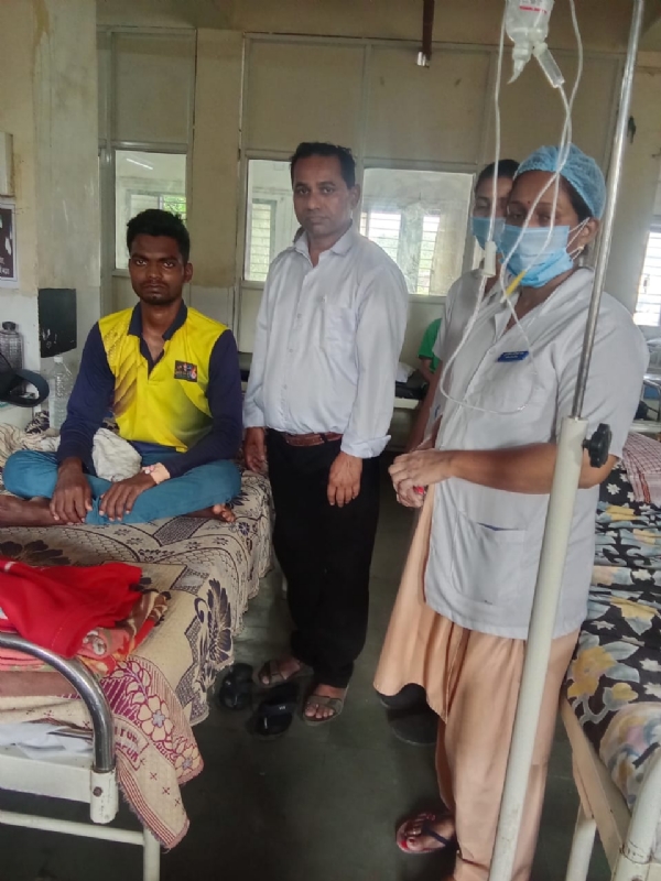 Young man,s Life saved shahapur sub dis hos