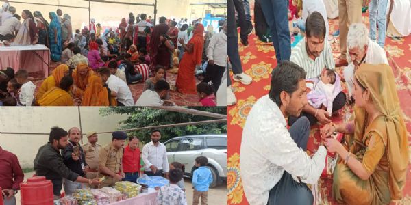 जिला कारागार में बड़ी संख्या में पहुंचीं बहनों ने किया बंदी भाइयाें का टीका