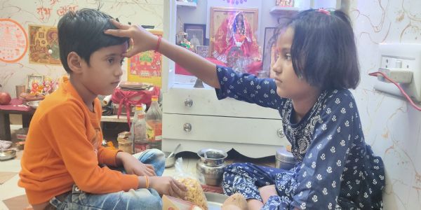 पीतलनगरी मुरादाबाद में धूमधाम से मनाया गया भैया दूज का पर्व