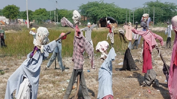 पुतला आंदोलन जयपुर से पहुंचा टोंक: लांबा हरि सिंह में लगेंगे  ग्राम पंचायत के सरपंचों के पुतले