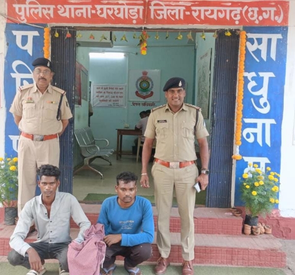पुलिस के गिरफ्त में आरोपीगण