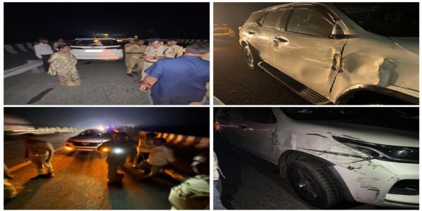 उत्तर प्रदेश शासन कैबिनेट मंत्री बेबी रानी मौर्य सड़क दुर्घटना में बाल बाल बचीं, कार क्षतिग्रस्त