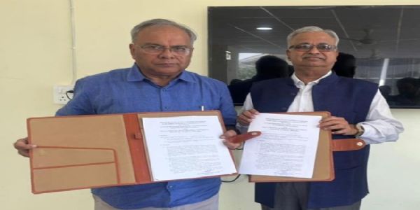 राजर्षि टंडन मुक्त विश्वविद्यालय ने त्रिपुरा विश्वविद्यालय से किया एमओयू