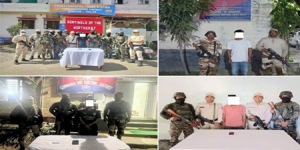 मणिपुरः अलग-अलग अभियानों में 4 उग्रवादी गिरफ्तार