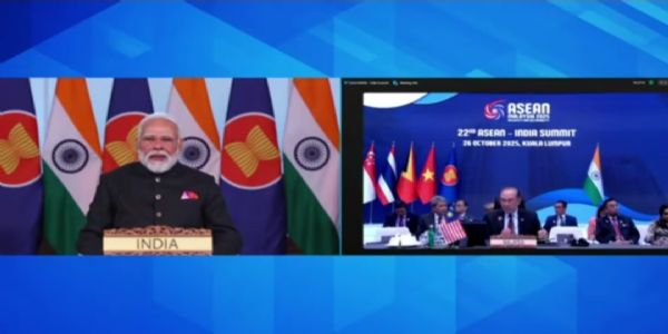 वर्चुअल संबोधन करते प्रधानमंत्री वर्चुअल संबोधन करते प्रधानमंत्री