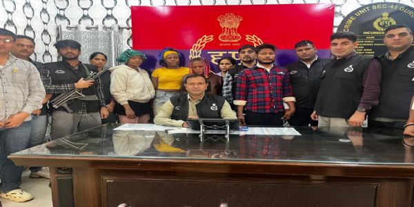 गुरुग्राम : अंतरराष्ट्रीय ड्रग्स नेटवर्क का पर्दाफाश, तीन नाइजीरियन महिलाओं समेत चार गिरफ्तार