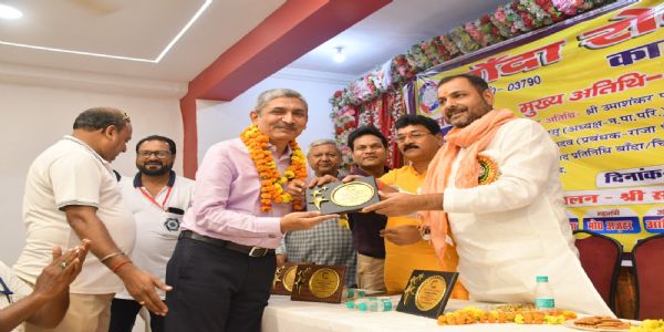 विधायक प्रकाश द्विवेदी ने रोटी बैंक टीम का किया सम्मान