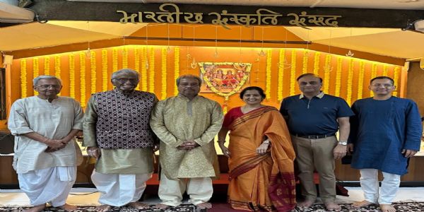 भारतीय संस्कृति संसद के दीपावली मिलन समारोह में राम राज्याभिषेक की झलक