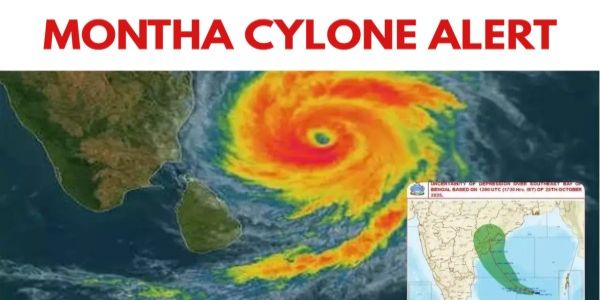 Cyclone Montha: IMD Issues Red Alert for Heavy Rains in Four Telangana Districts Cyclone Montha: IMD Issues Red Alert for Heavy Rains in Four Telangana Districts