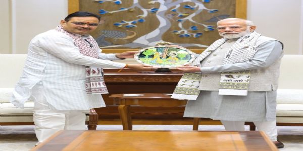 मुख्यमंत्री भजनलाल शर्मा ने नई दिल्ली में प्रधानमंत्री मोदी से शिष्टाचार भेंट की