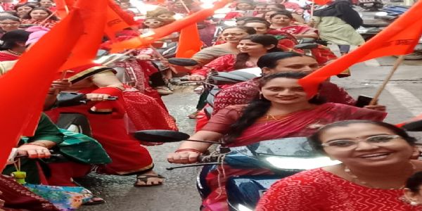 धमतरी : संत जलाराम बापा जयंती : निकली स्कूटर रैली, लगाए बापा के जयकारे