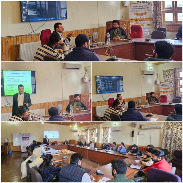 बीआईएस ने जेकेआईएमपीएआरडी में मानकीकरण पर दो दिवसीय क्षमता निर्माण कार्यक्रम आयोजित किया बीआईएस ने जेकेआईएमपीएआरडी में मानकीकरण पर दो दिवसीय क्षमता निर्माण कार्यक्रम आयोजित किया