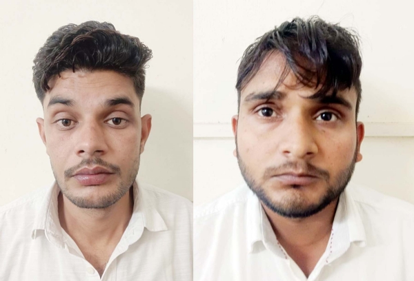 गुरुग्राम के राठीवास गांव स्थित कॉपरेटिव बैंक से चोरी के आरोपी।