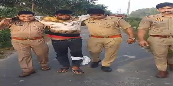 नाबालिग से छेड़छाड़ का आरोपित मुठभेड़ में गिरफ्तार