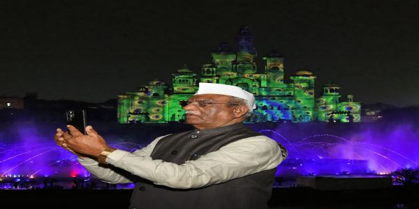 राज्यपाल ने चंबल रिवर फ्रंट का अवलोकन किया, निर्माण कार्य देखे