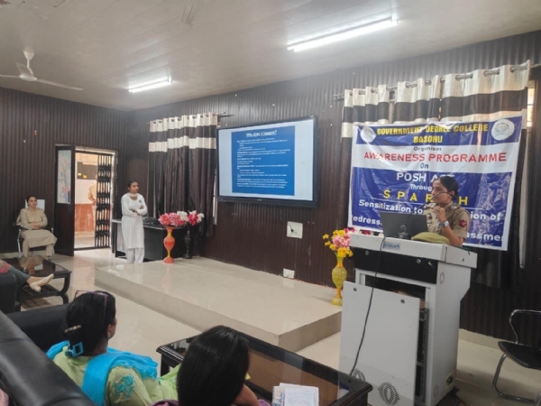 Interactive awareness programme on prevention of sexual harassment at workplace organised Interactive awareness programme on prevention of sexual harassment at workplace organised