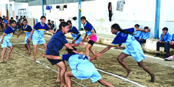 माध्यमिक स्तरीय ट्रायल कबड्डी प्रतियोगिता का आयोजन