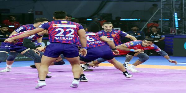 पीकेएल-12 : दबंग दिल्ली ने दर्ज की 9वीं जीत, यूपी योद्धाज को 43-26 से हराकर टेबल टॉपर बनी