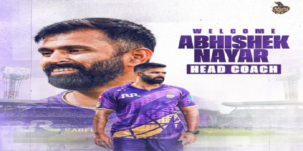 अभिषेक नायर बने कोलकाता नाइट राइडर्स के नए मुख्य कोच