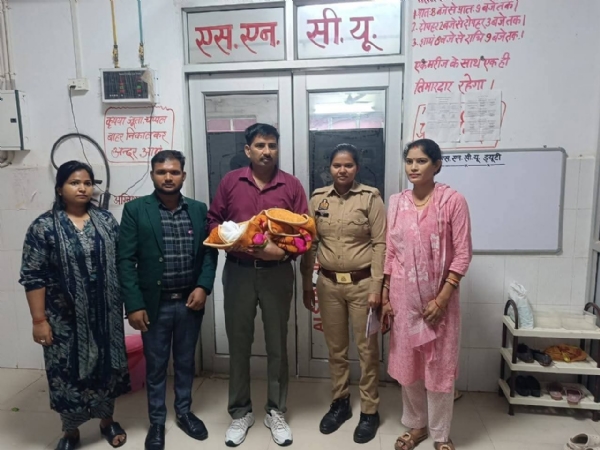 जिला अस्पताल में नवजात बच्ची