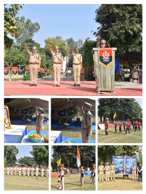 SSP Mohita Sharma administered the oath to maintain the unity, integrity and security of the country. SSP Mohita Sharma administered the oath to maintain the unity, integrity and security of the country.