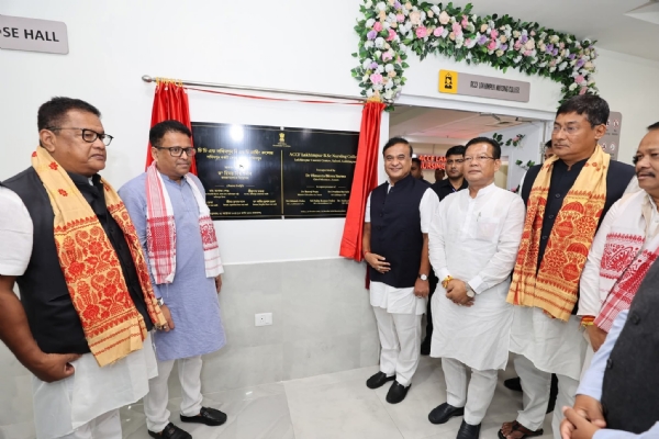 Assam CM Dr Himanta Biswa Sarma Laying Foundation Stone  for Super Speciality Hospital in Lakhimpur. Assam CM Dr Himanta Biswa Sarma Laying Foundation Stone  for Super Speciality Hospital in Lakhimpur.