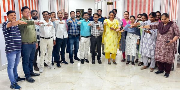 हसदेव ताप विद्युत गृह, कोरबा पश्चिम,एचटीपीएस के विद्युतकर्मियों ने ली राष्ट्रीय एकता की शपथ