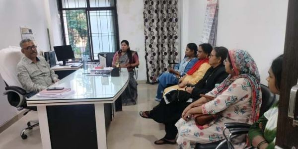 महिलाओं का कार्यस्थल पर लैगिंक उत्पीड़न शिकायत समिति की हुई बैठक