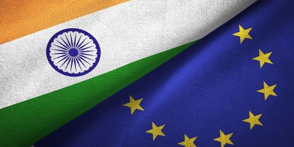 भारत-यूरोपीय संघ के लोगो का प्रतीकात्‍मक चित्र