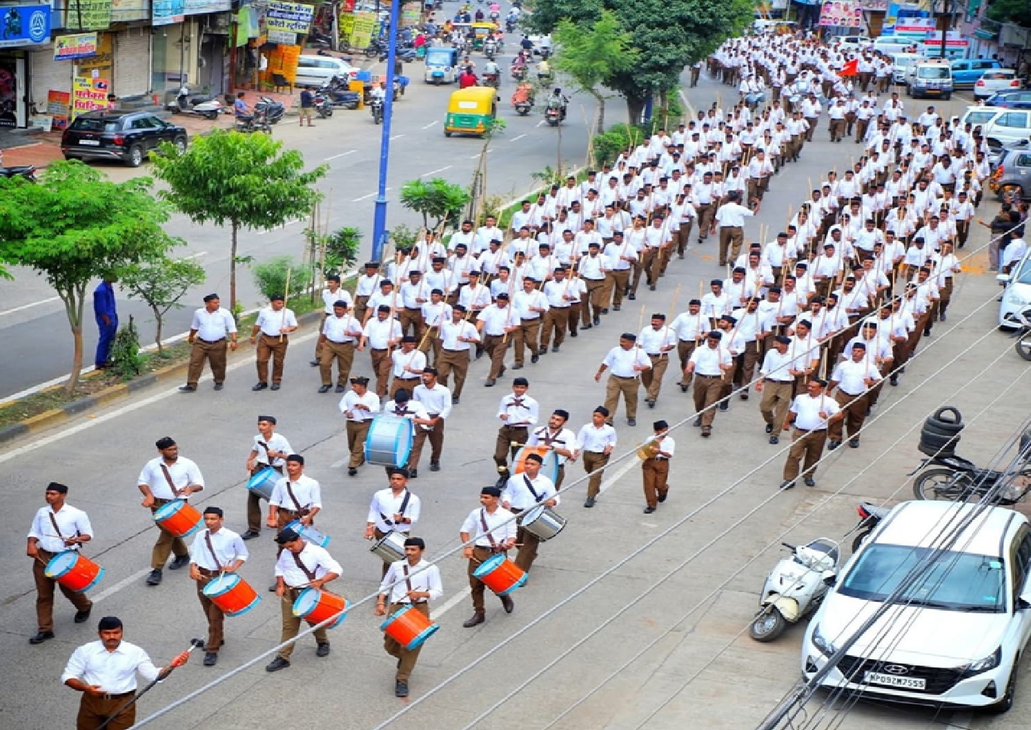 इंदौर में डेढ़ लाख स्वयंसेवकों ने दिखाया अनुशासन और एकता का अद्भुत दृश्य