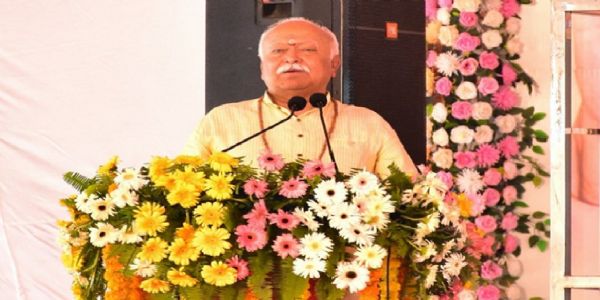 सतना में मेहर शाह दरबार के नवनिर्मित भवन के लोकार्पण कार्यक्रम में आरएसएस सरसंघचालक डॉ मोहन भागवत