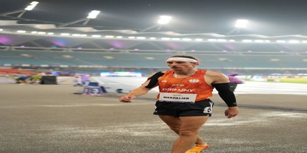 ‘कभी हार मत मानो’ हेडबैंड के माध्यम से जर्मन एथलीट मार्ज़िलियर ने जताया आभार