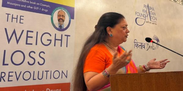 मोटापा दुनिया भर में महामारी का रूप ले रहा, रोकने का प्रयास राजनेताओं के साथ सभी करें : वसुंधरा