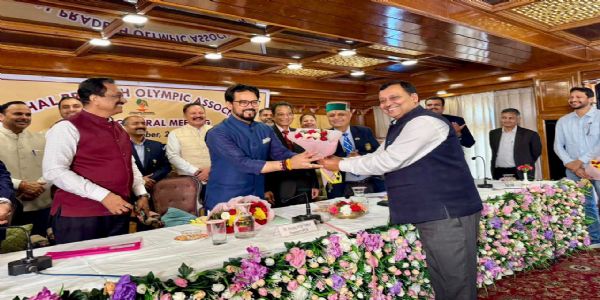 हिमाचल प्रदेश ओलंपिक संघ की नई कार्यकारिणी का गठन, अनुराग ठाकुर बने अध्यक्ष